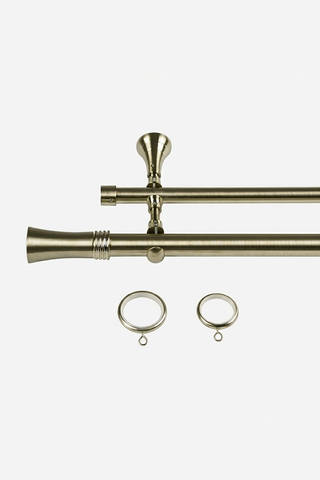 Art Custom Curtain Rods - Antique Brass