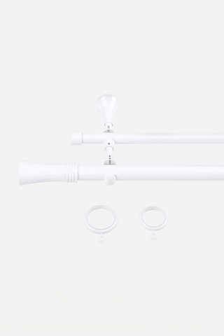 Art Custom Curtain Rods - White Matte