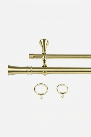 Art Custom Curtain Rods - Brushed Brass