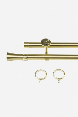 Art Custom Curtain Rods - Brushed Brass