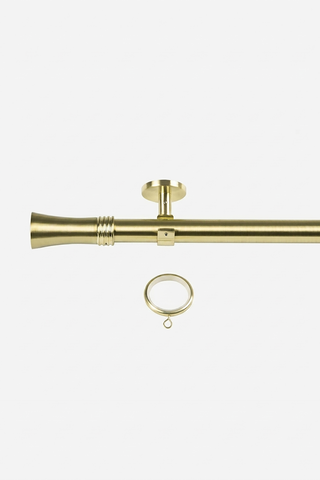 Art Custom Curtain Rods - Brushed Brass