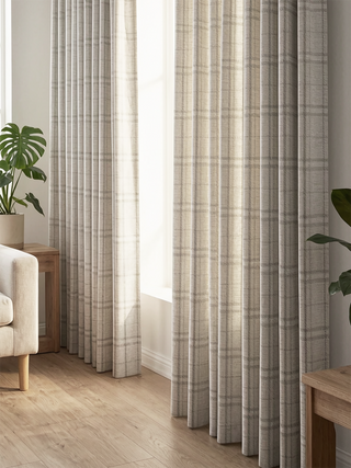 Sawyer Grid Check Custom Curtains