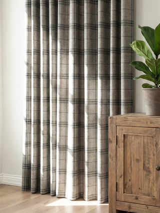 Sawyer Grid Check Custom Curtains