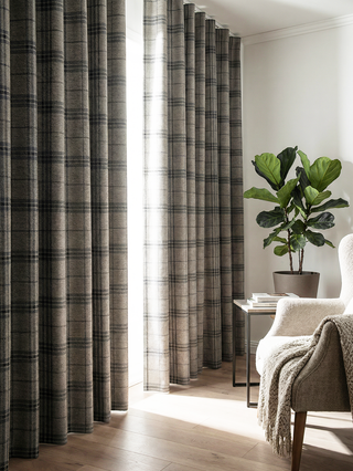 Sawyer Grid Check Custom Curtains