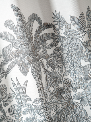 Leo Jungle Toile Custom Curtains