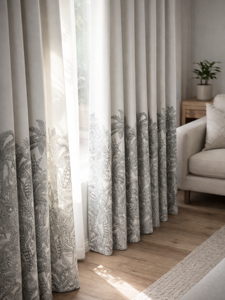 Leo Jungle Toile Custom Curtains