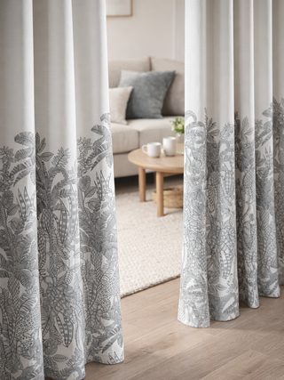 Leo Jungle Toile Custom Curtains
