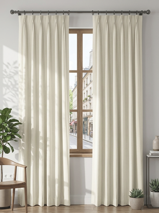Rhea Cotton Linen Blend Curtains