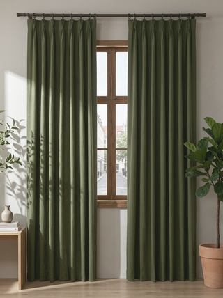 Rhea Cotton Linen Blend Curtains