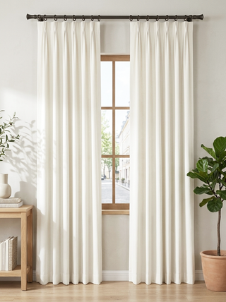 Rhea Cotton Linen Blend Curtains