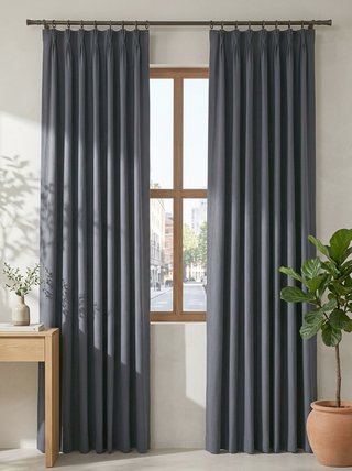 Rhea Cotton Linen Blend Curtains