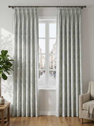 Adeline Linen Floral Curtains