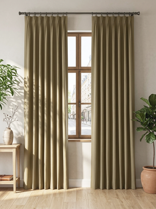 Rhea Cotton Linen Blend Curtains