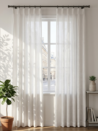 Virelle Leaf Jacquard Sheer Curtains