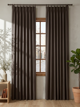 Rhea Cotton Linen Blend Curtains