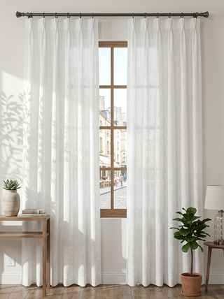 Florence Jacquard Floral Sheer Curtains