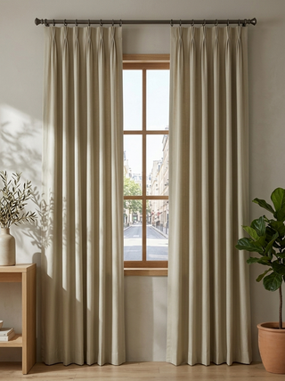 Rhea Cotton Linen Blend Curtains