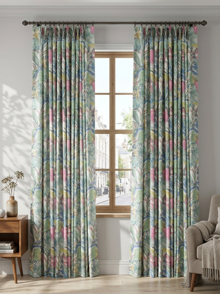 Nola Linen Floral Curtains