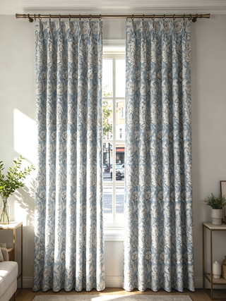 Adeline Linen Floral Curtains