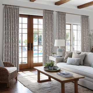 Flora Jacquard Custom Curtains