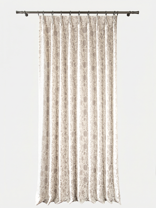 Flora Jacquard Custom Curtains