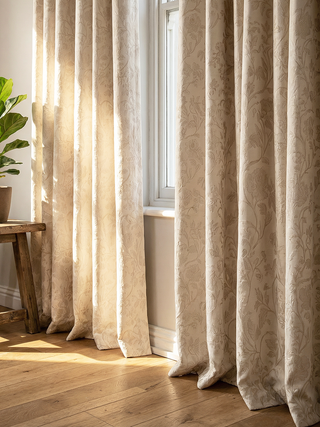 Flora Jacquard Custom Curtains