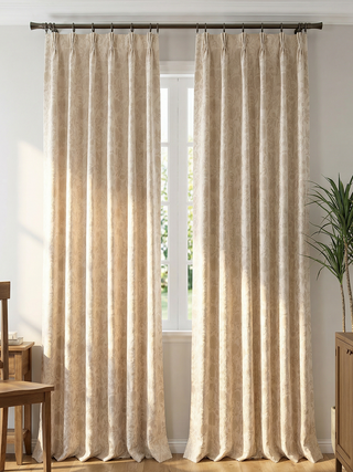 Flora Jacquard Custom Curtains