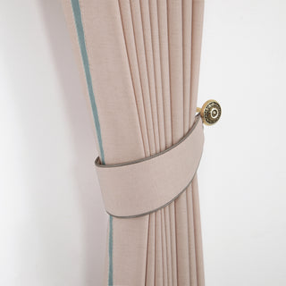 Fern Border-Trim Custom Curtains