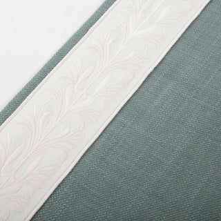 Ivy Border-Trim Custom Curtains