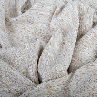 Cordoba Bouclé Border-Trim Custom Curtains