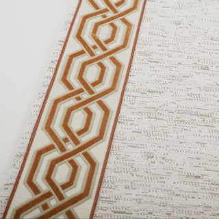 Cordoba Bouclé Border-Trim Custom Curtains