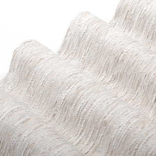 Cordoba Bouclé Border-Trim Custom Curtains