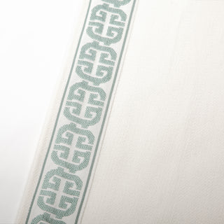 Sage Garden Border-Trim Custom Curtains