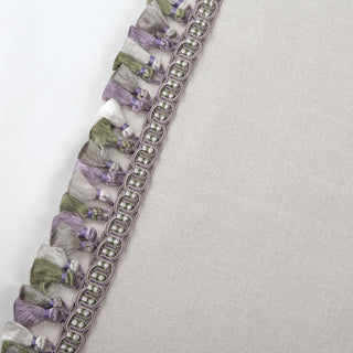 Wisteria Tassel Border-Trim Custom Curtains