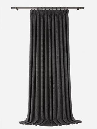 Opal Diamond-Pattern Linen Curtains