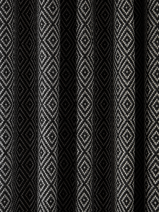 Opal Diamond-Pattern Linen Curtains