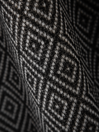 Opal Diamond-Pattern Linen Curtains