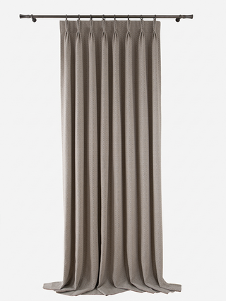 Opal Diamond-Pattern Linen Curtains