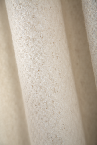 Opal Diamond-Pattern Linen Curtains