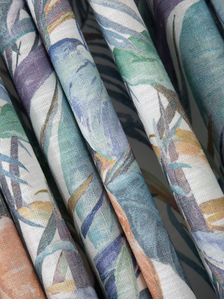 Nola Linen Floral Curtains