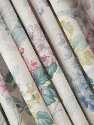 Veda Linen Floral Curtains