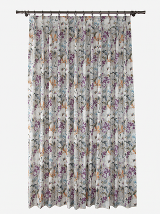Kira Linen Floral Curtains