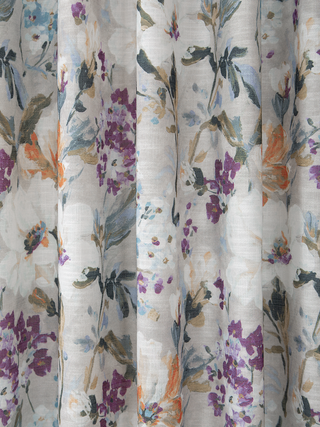 Kira Linen Floral Curtains