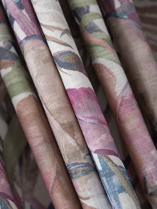 Nola Linen Floral Curtains