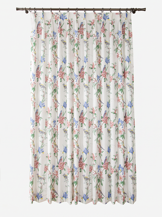 Isola Linen Bird & Floral Curtains