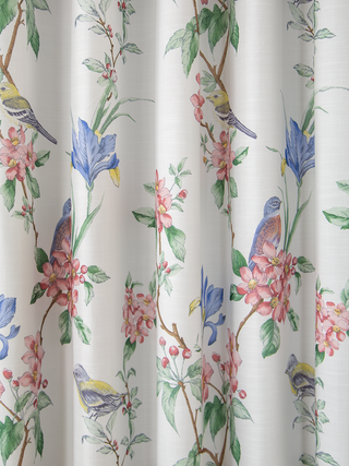Isola Linen Bird & Floral Curtains