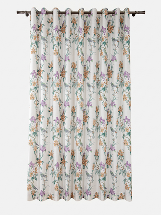 Isola Linen Bird & Floral Curtains