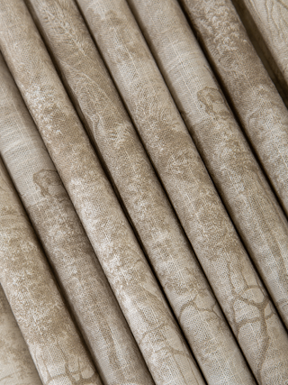 Elora Linen Floral Curtains