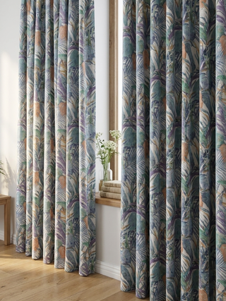 Nola Linen Floral Curtains