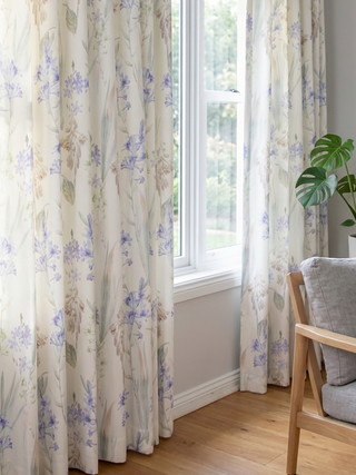 Arlo Linen Floral Curtains